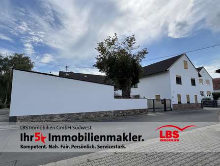 Strassenfront mit Hofeinfahrt Strassenfront mit Hofeinfahrt - Mehrfamilienhaus in 67580 Hamm mit 350m² kaufen