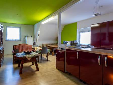 Wohnbereich/Küche - Reiheneckhaus in 66871 Herchweiler mit 94m² kaufen