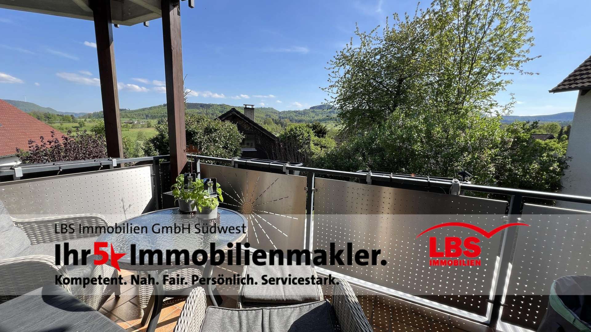 sonniger Balkon - Erdgeschosswohnung in 73079 Süßen mit 80m² kaufen