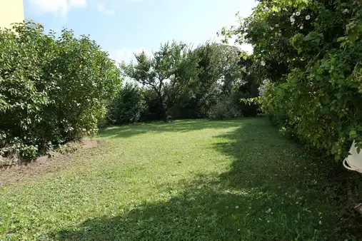 Kleineres Einfamilienhaus (DHH), herrlich großer Garten - evtl. Anbau möglich