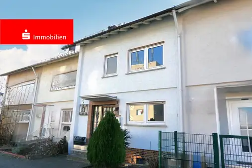 Älteres Reihenmittelhaus in Flörsheim zum Renovieren, ruhige Lage