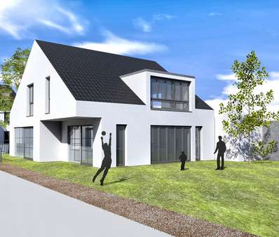 Gartenansicht Entwurfsplanung - Grundstück in 47443 Moers mit 550m² kaufen
