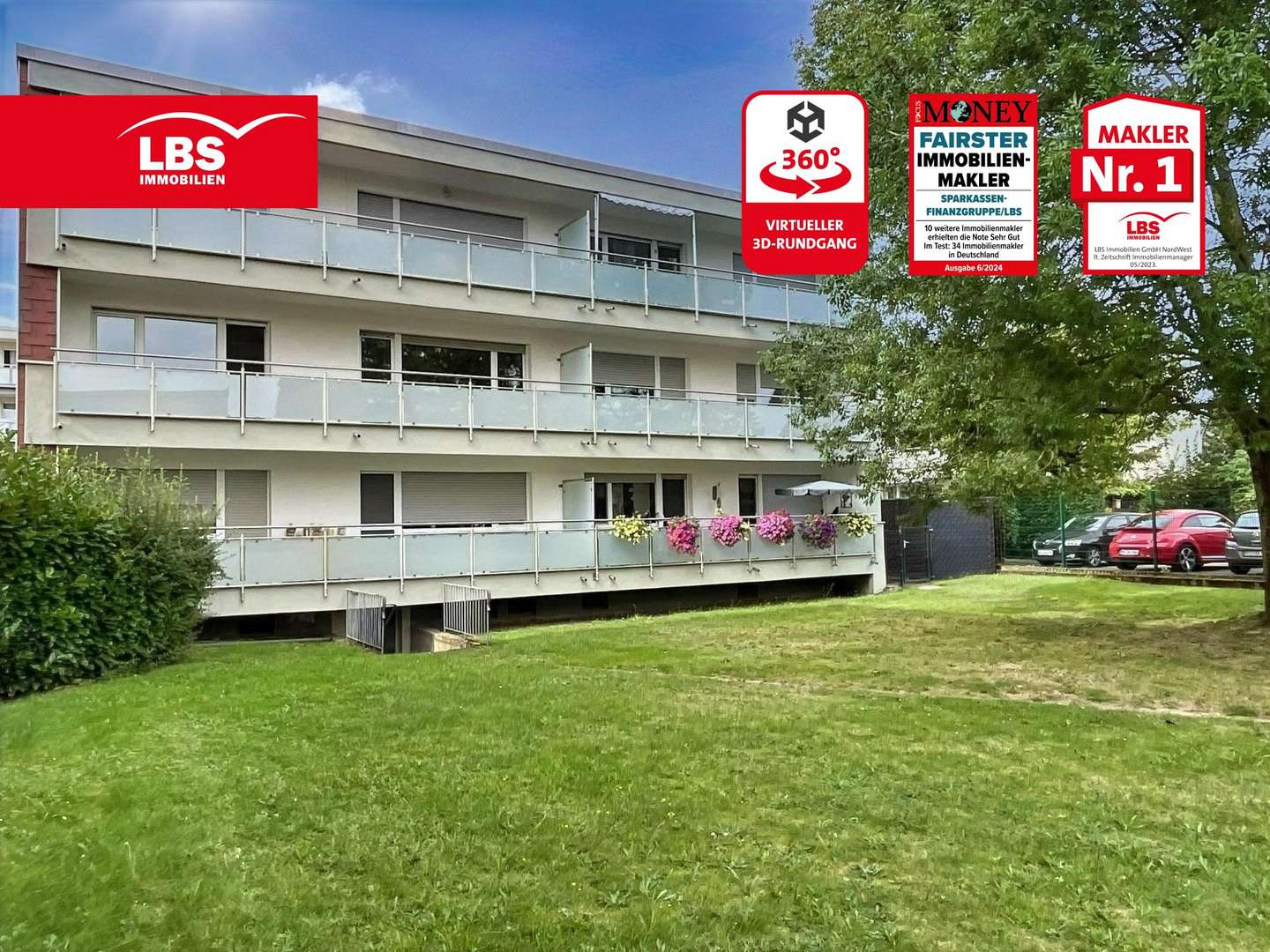 Außenansicht Balkone - Etagenwohnung in 46509 Xanten mit 82m² kaufen