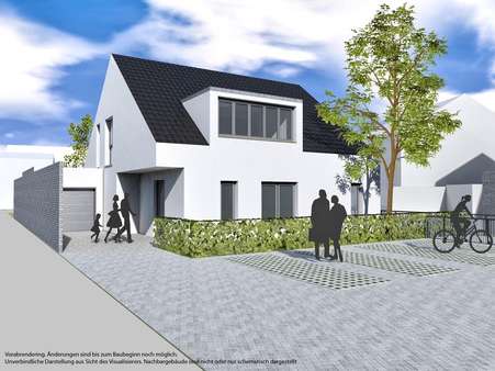 Vorderansicht Entwurfsplanung - Grundstück in 47443 Moers mit 550m² kaufen