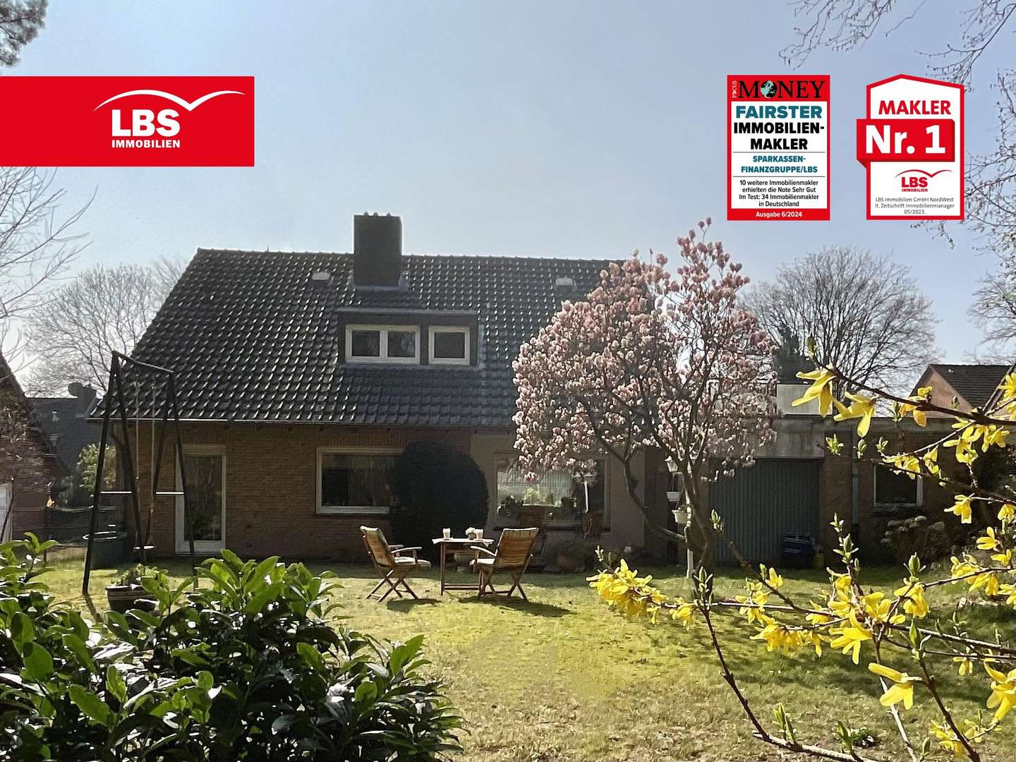 Gartenansicht - Einfamilienhaus in 46446 Emmerich mit 145m² kaufen