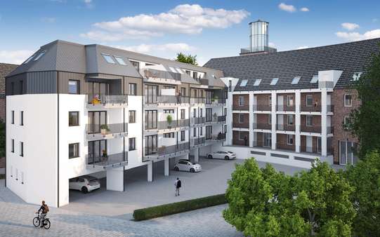 Neubau Innenhof - Etagenwohnung in 46446 Emmerich mit 79m² kaufen