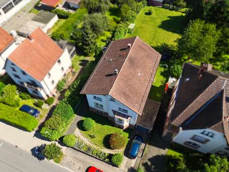 Ansicht von oben - Zweifamilienhaus in 69412 Eberbach mit 215m² kaufen