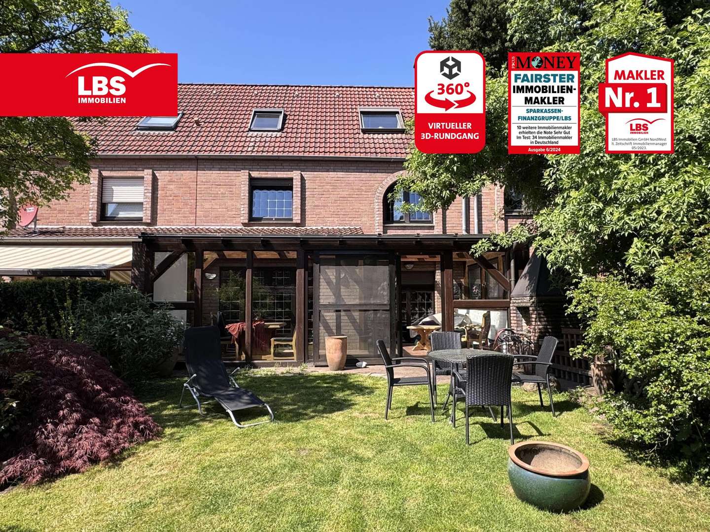 Rückansicht - Reihenmittelhaus in 45768 Marl mit 121m² kaufen