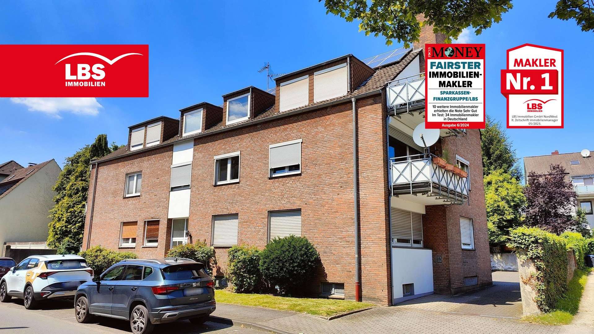 Vorderansicht Gebäude - Etagenwohnung in 45659 Recklinghausen mit 100m² kaufen