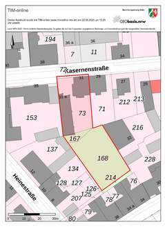 Flurkarten Ansicht - Mehrfamilienhaus in 42651 Solingen mit 190m² kaufen