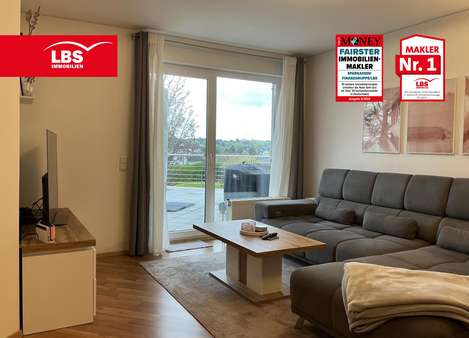 Wohnzimmer - Terrassen-Wohnung in 42897 Remscheid mit 65m² kaufen