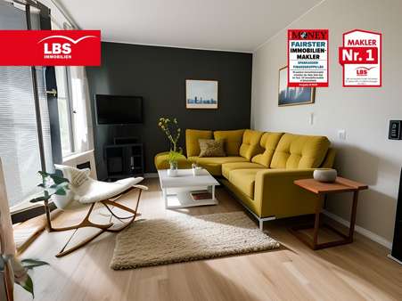 Wohnzimmer Wohnzimmer - Etagenwohnung in 42651 Solingen mit 55m² als Kapitalanlage kaufen