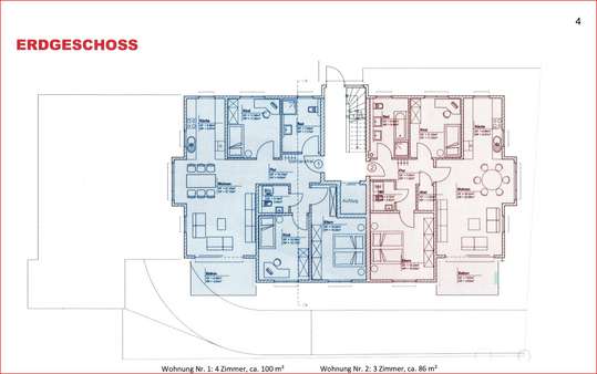 GrundrissEG - Erdgeschosswohnung in 79848 Bonndorf mit 86m² kaufen