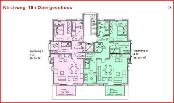 GrundrissOG - Dachgeschosswohnung in 79780 Stühlingen mit 85m² kaufen