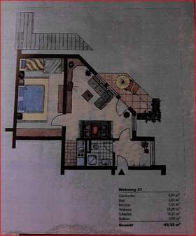 GrundrissWohnung33 - Dachgeschosswohnung in 79848 Bonndorf mit 49m² kaufen