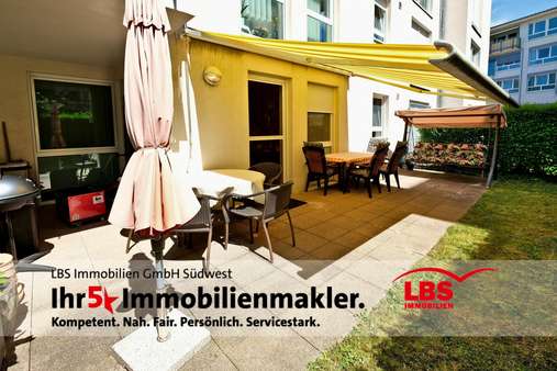 Terrasse & Garten - Erdgeschosswohnung in 76275 Ettlingen mit 68m² mieten