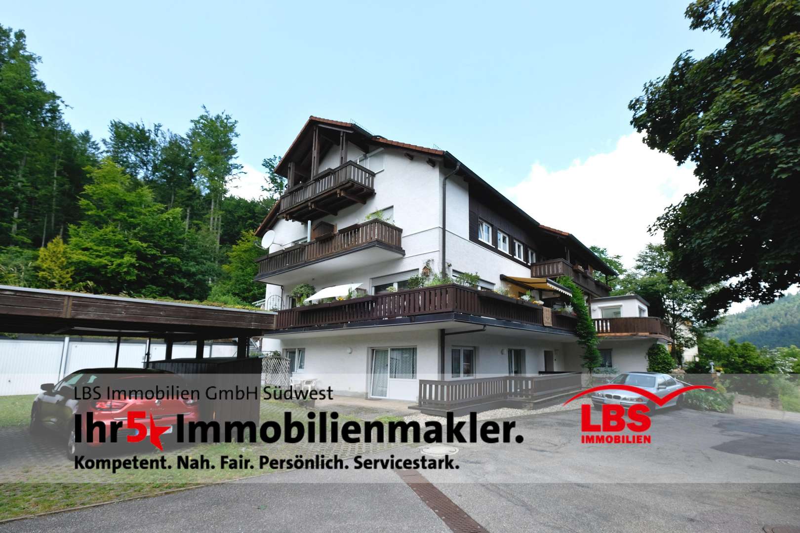 Außenansicht Außenansicht - Erdgeschosswohnung in 76332 Bad Herrenalb mit 87m² kaufen