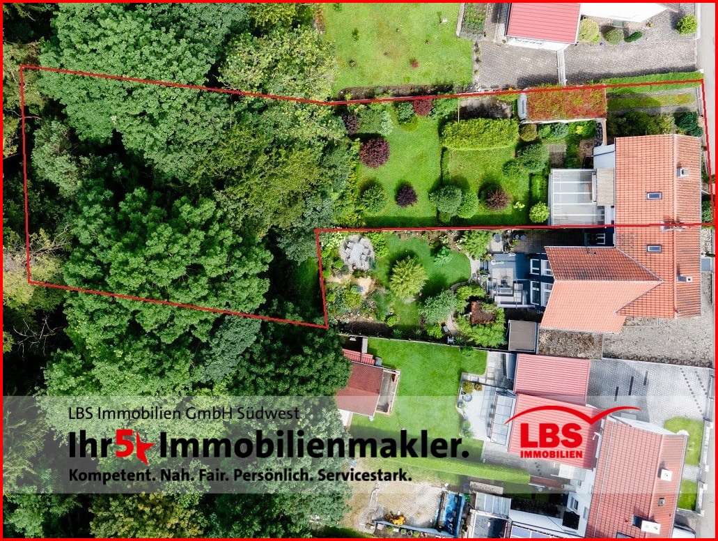 Drohnenansicht - Doppelhaushälfte in 78628 Rottweil mit 80m² kaufen