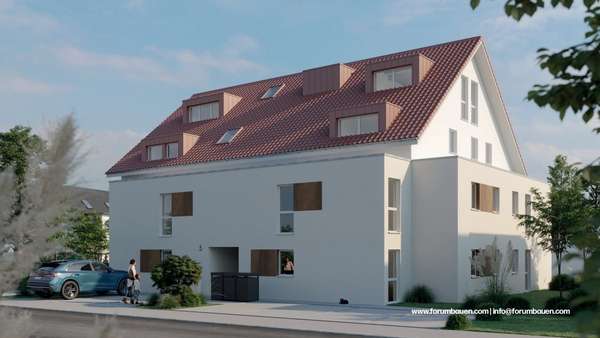 Straßenansicht - Dachgeschosswohnung in 78658 Zimmern mit 96m² kaufen