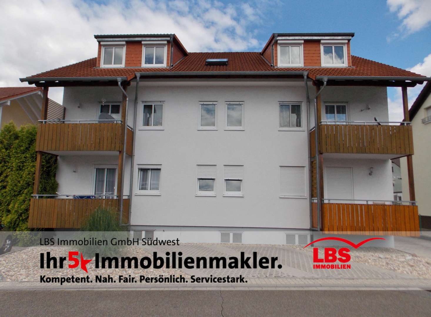 Außenansicht - Dachgeschosswohnung in 76698 Ubstadt-Weiher mit 63m² kaufen