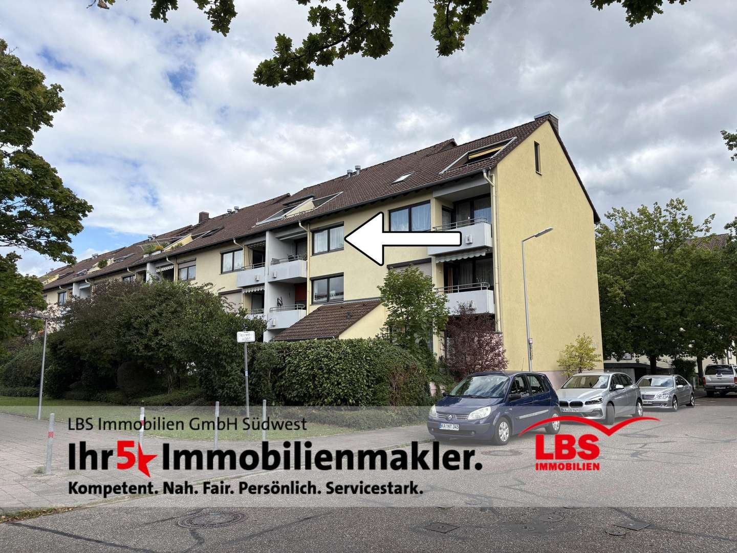 Hausansicht - Etagenwohnung in 76139 Karlsruhe mit 90m² kaufen