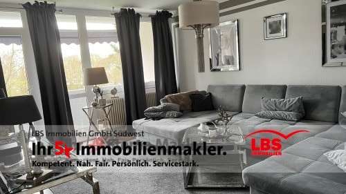 Wohnzimmer - Etagenwohnung in 68309 Mannheim mit 78m² kaufen