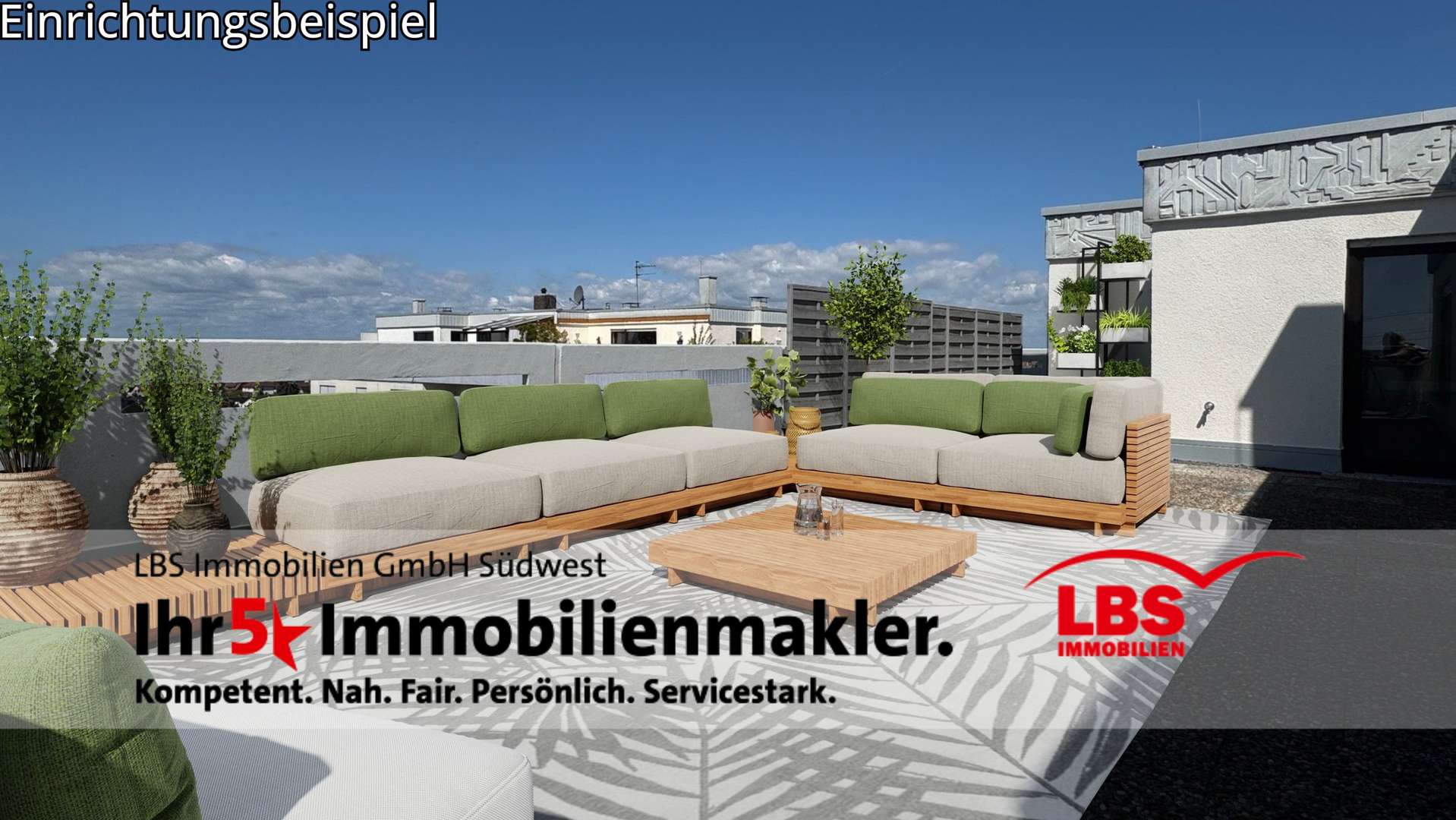 Terrasse Terrasse - Terrassen-Wohnung in 68775 Ketsch mit 144m² kaufen