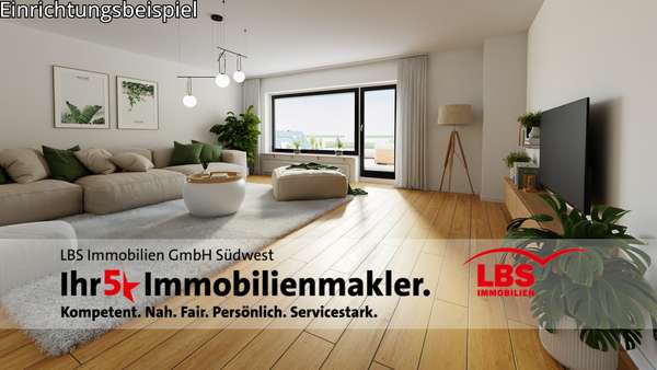 Wohnzimmer Wohnzimmer - Terrassen-Wohnung in 68775 Ketsch mit 144m² kaufen