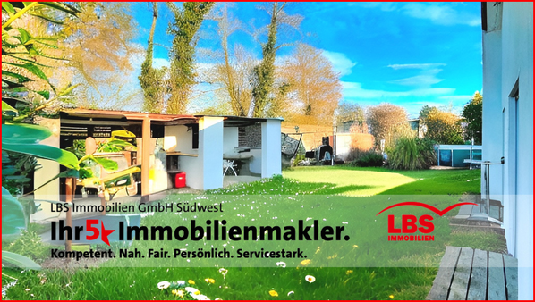 Garten Blickrichtung Süd - Bungalow in 68219 Mannheim mit 120m² kaufen