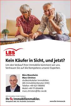 +LBS-Bausparer auf Immosuche+! - Bungalow in 68219 Mannheim mit 120m² kaufen