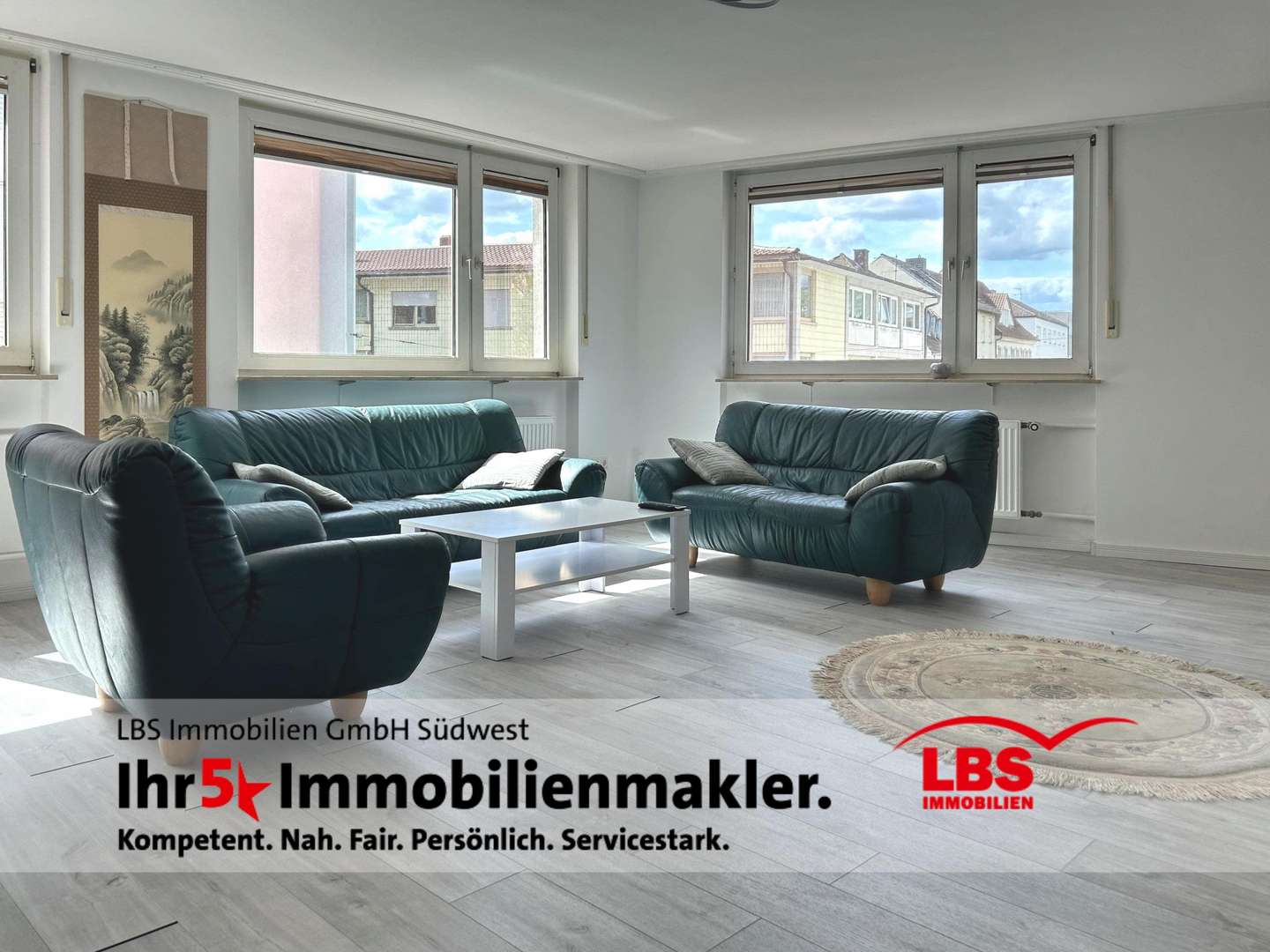 Wohnzimmer Wohnzimmer - Etagenwohnung in 67071 Ludwigshafen mit 122m² kaufen