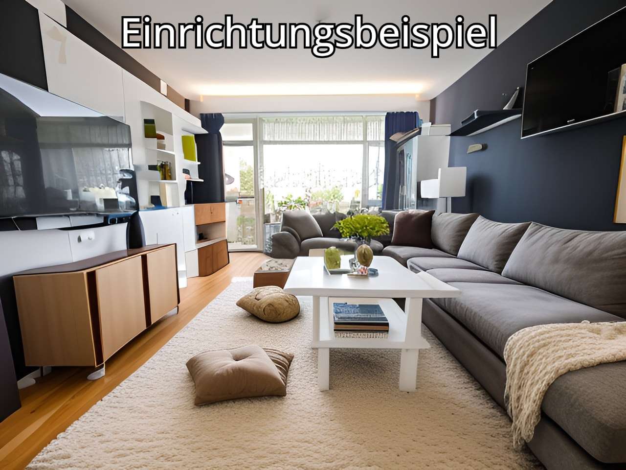 Wohnzimmer - Etagenwohnung in 68519 Viernheim mit 69m² kaufen