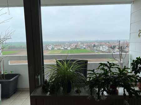 Aussicht vom Wohnzimmer - Etagenwohnung in 68542 Heddesheim mit 92m² als Kapitalanlage kaufen