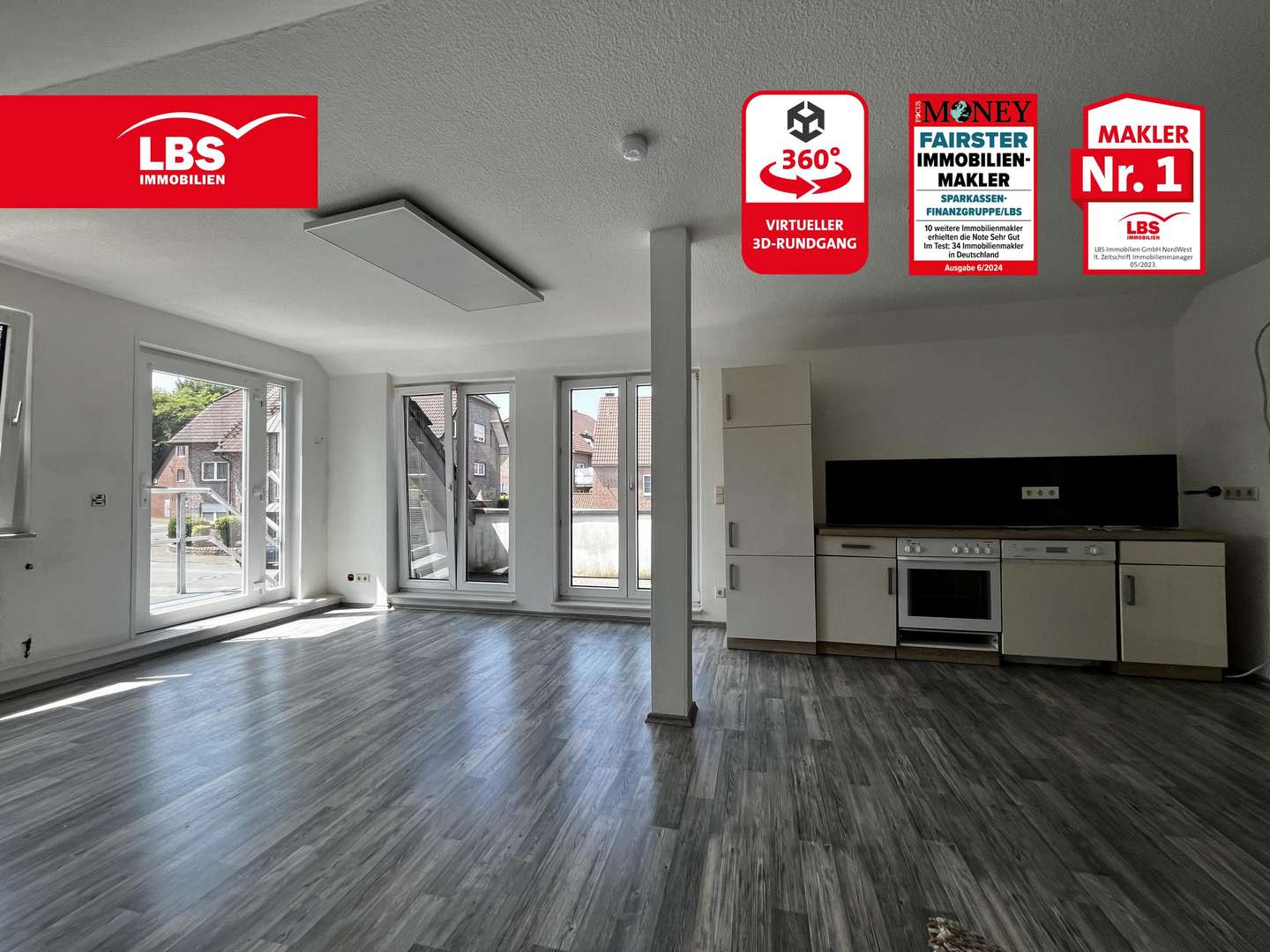Wohnbereich - Dachgeschosswohnung in 48734 Reken mit 60m² kaufen