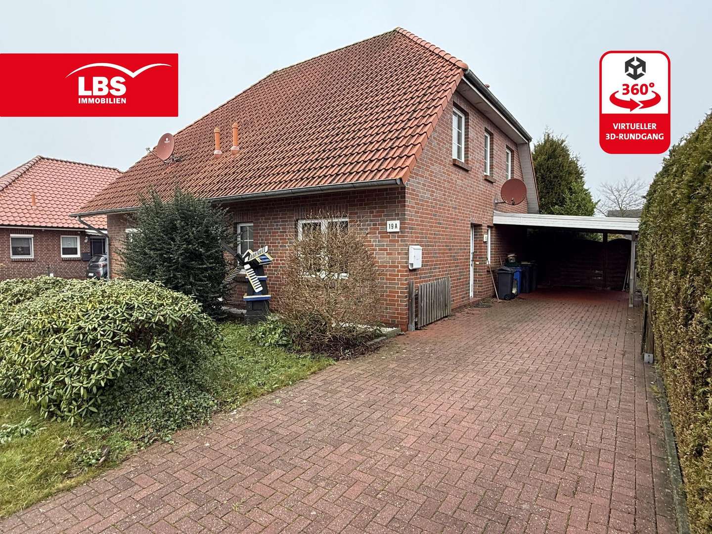 Straßenansicht - Doppelhaushälfte in 26532 Großheide mit 95m² kaufen