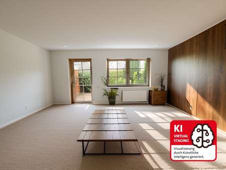 Wohnzimmer - Doppelhaushälfte in 26532 Großheide mit 95m² kaufen