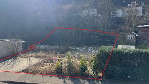 Grundstück markiert Winter (1) - Grundstück in 72275 Alpirsbach mit 839m² kaufen