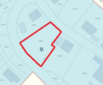 Lageplan markiert einfach - Grundstück in 72275 Alpirsbach mit 839m² kaufen