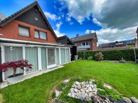Ansicht Gartenseite - Doppelhaushälfte in 46499 Hamminkeln mit 108m² kaufen