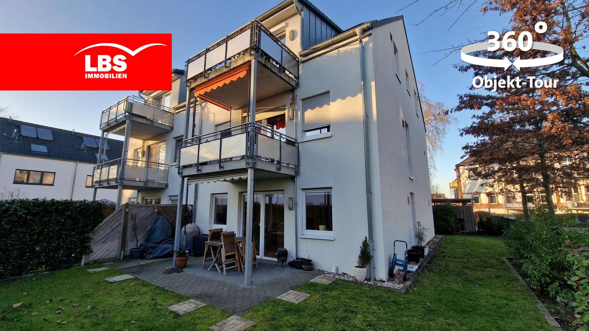 Terrasse und Garten - Erdgeschosswohnung in 46485 Wesel mit 68m² günstig kaufen