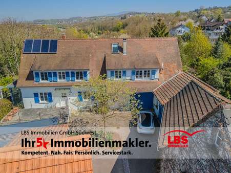 Luftbild SÜD - Zweifamilienhaus in 79415 Bad Bellingen mit 264m² kaufen
