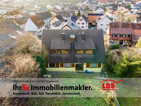 Garten-Ansicht - Zweifamilienhaus in 79341 Kenzingen mit 145m² kaufen