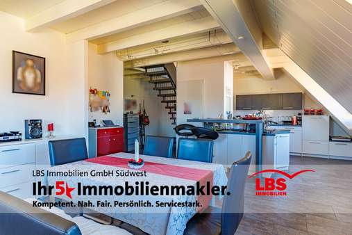 Ess/Wohnbereich - Maisonette-Wohnung in 79341 Kenzingen mit 96m² kaufen
