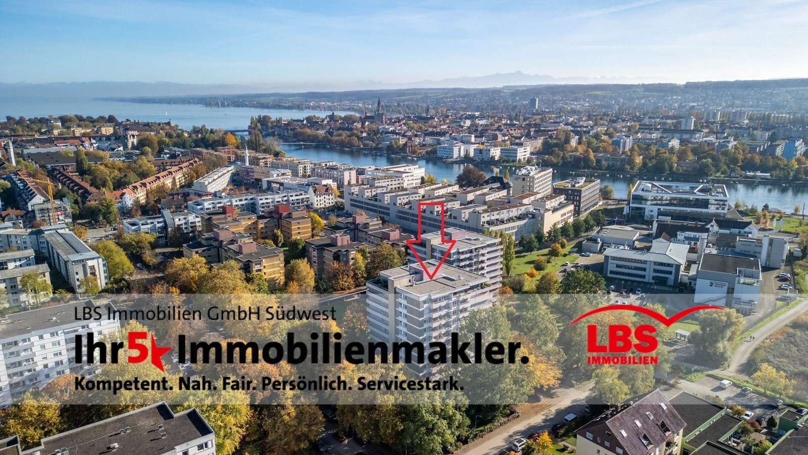 Luftbild - Etagenwohnung in 78467 Konstanz mit 102m² kaufen