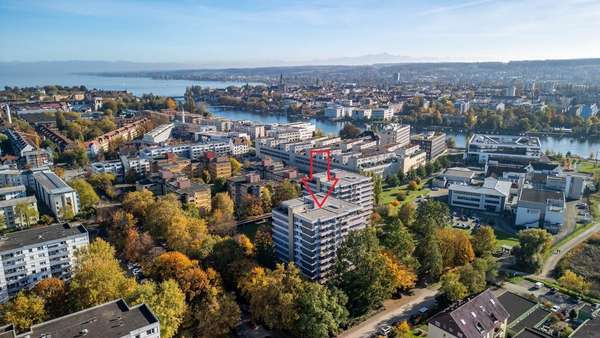 Luftbild - Etagenwohnung in 78467 Konstanz mit 102m² kaufen