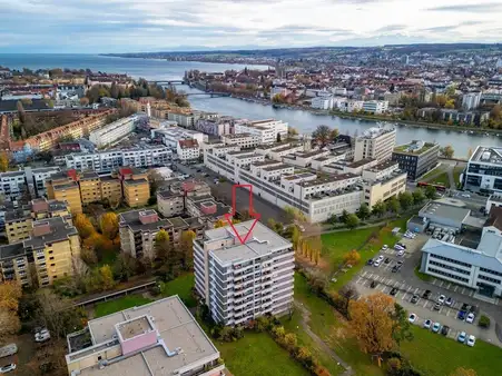 KN-Petershausen: 2-Zimmerwohnung im 2.OG mit Westbalkon und TG-Stellplatz - BEZUGSFREI