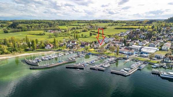 Luftbild (Pfeil) - Appartement in 78465 Konstanz mit 34m² kaufen
