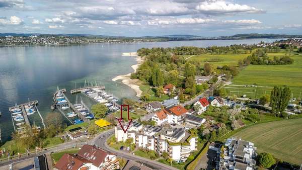 Luftbild (Pfeil) - Appartement in 78465 Konstanz mit 34m² kaufen