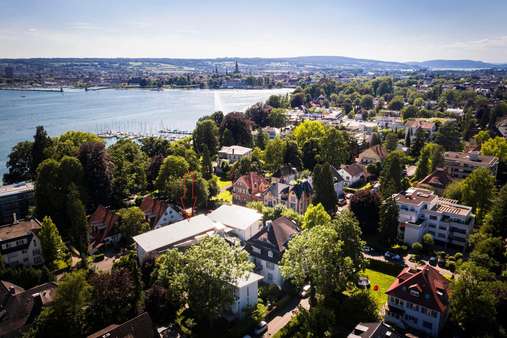 Luftbild (siehe Pfeil) - Dachgeschosswohnung in 78464 Konstanz mit 50m² kaufen