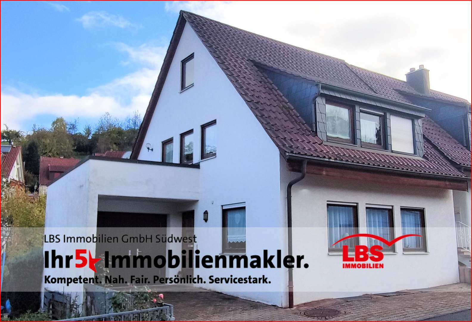 Straßenansicht - Doppelhaushälfte in 71111 Waldenbuch mit 90m² kaufen